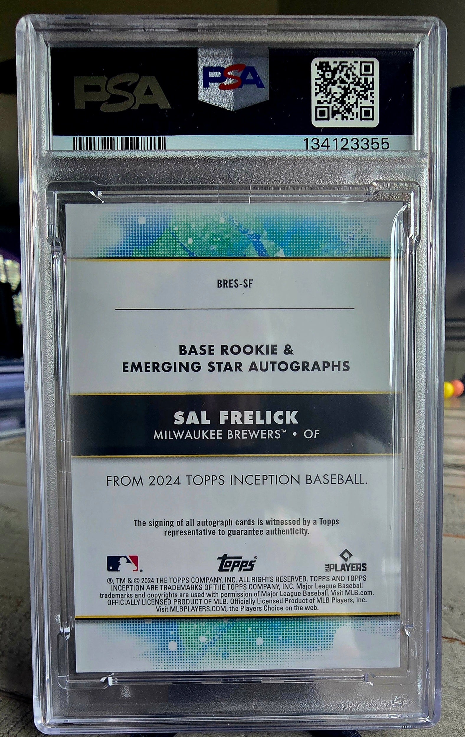 2024 Topps Inception - Sal Frelick Auto - 40/50 - Emerging Stars Red