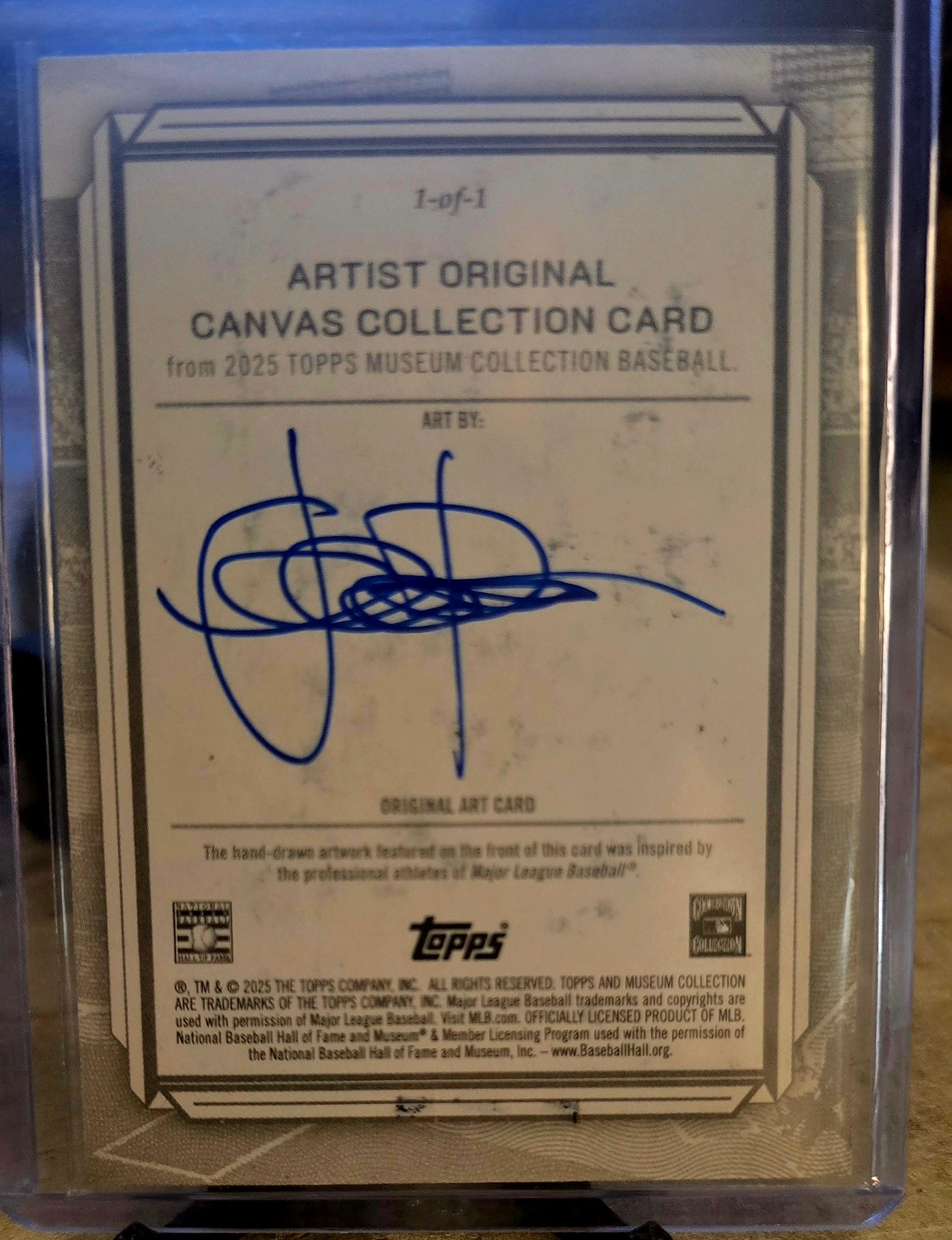 2025 Topps Museum - Jim Thome - Artist Original Canvas Collection - 1/1!
