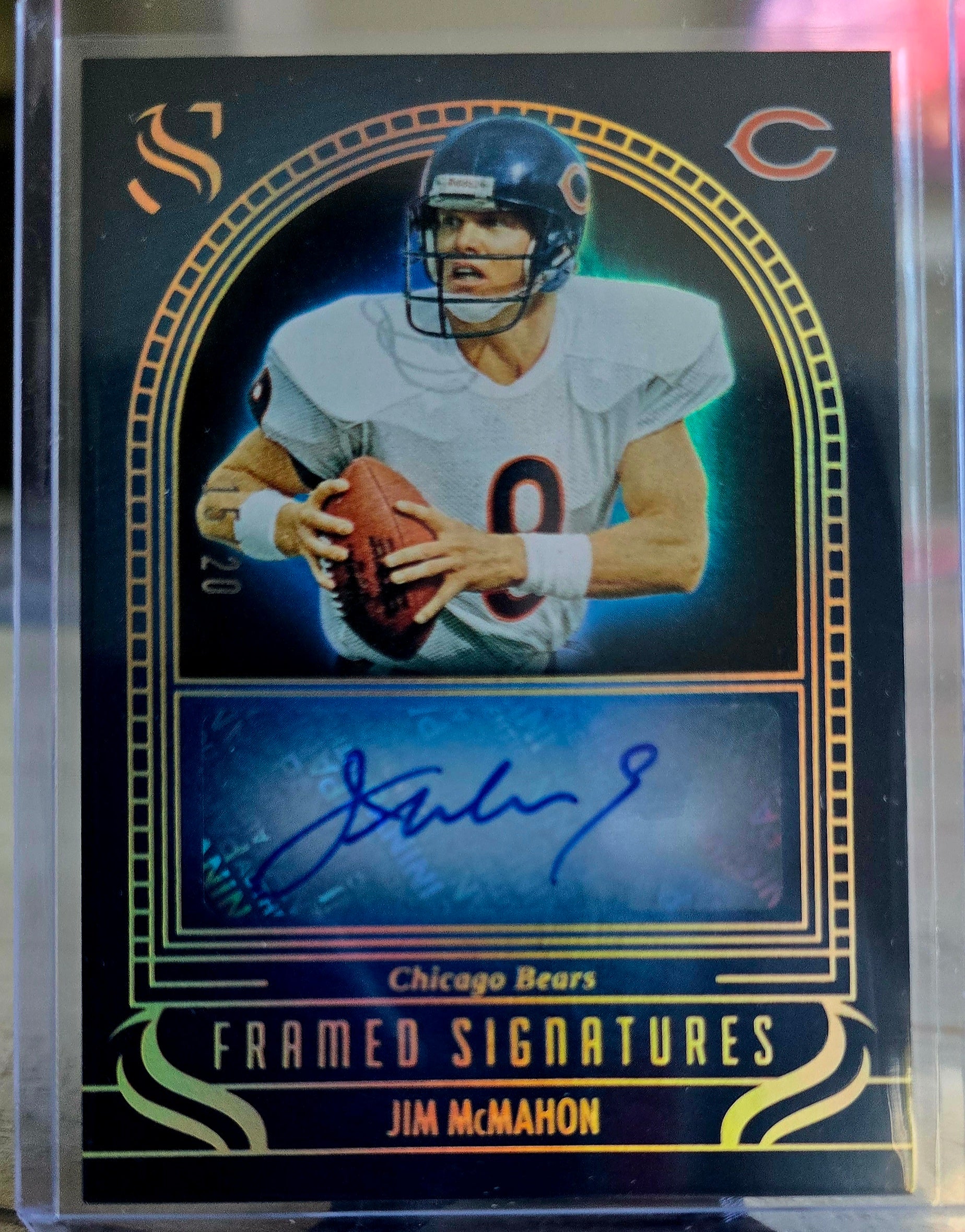 2025 Panini Silhouette - Jim McMahon - Framed Signatures Auto 15/20